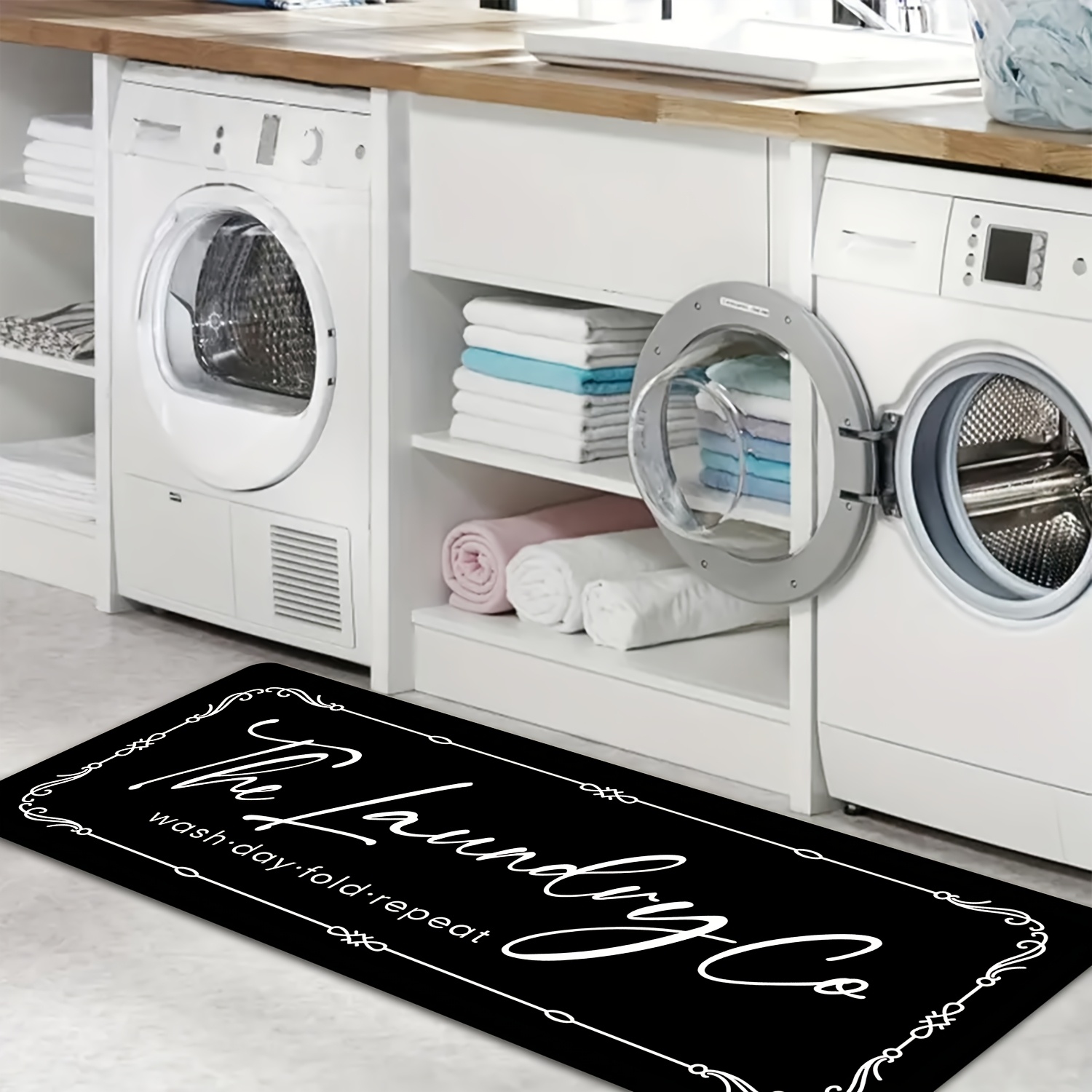Vintage Scroll Border Laundry  - Commercial Printing Co review and price