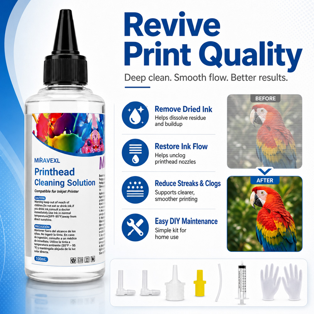 MIRAVEXL Printhead Cleaning So - Sublimation Ink 100Ml review and price
