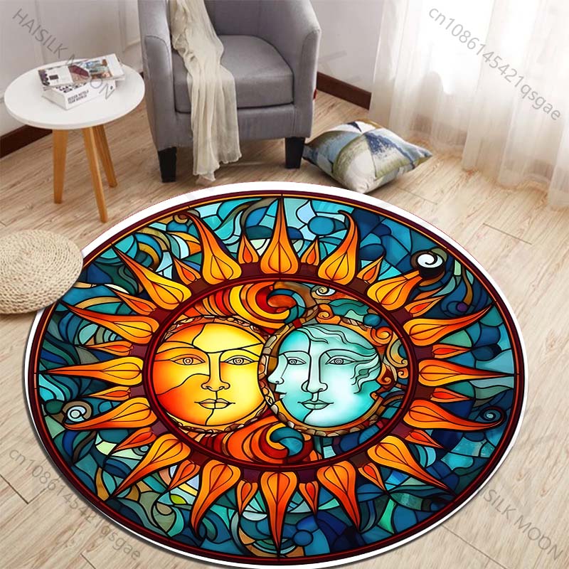 Stained Glass Sun and Moon Har - Commercial Glass Printing review and price