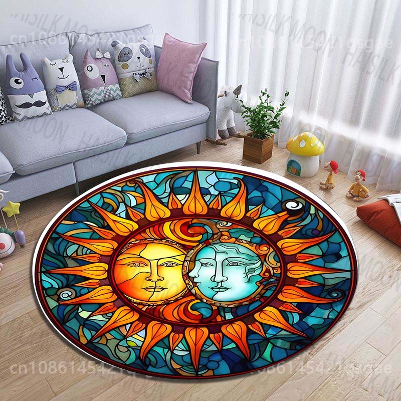 Stained Glass Sun and Moon Har - Commercial Glass Printing review and price
