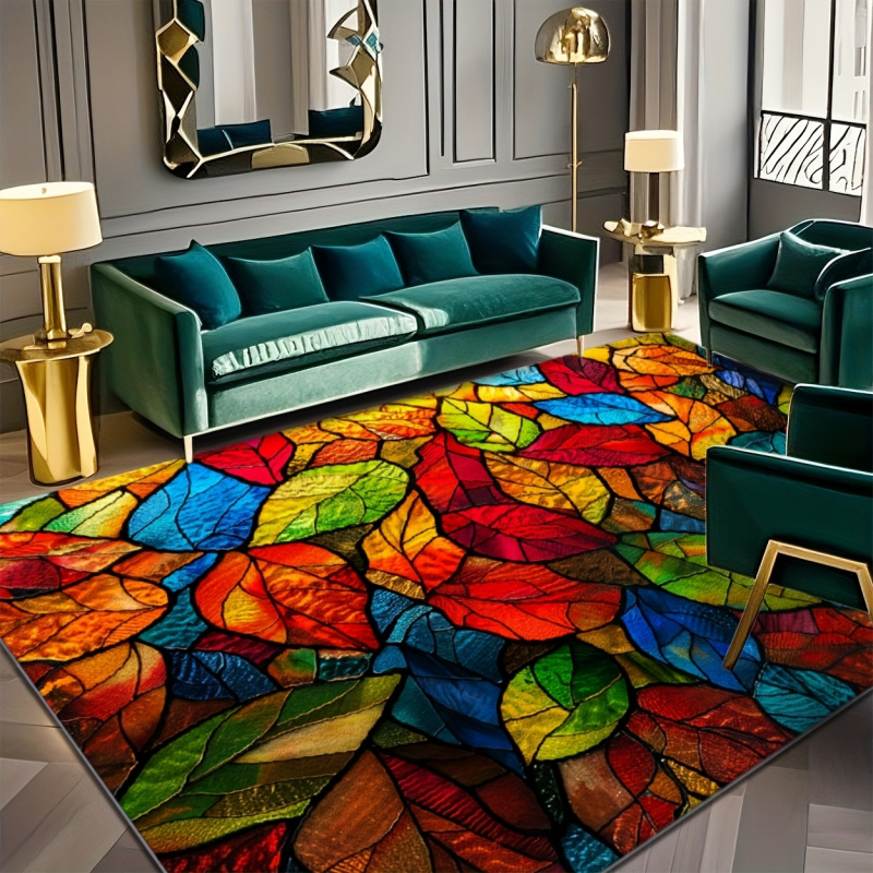 VIKAMA Stained Glass Leaf Prin - Commercial Glass Printing review and price