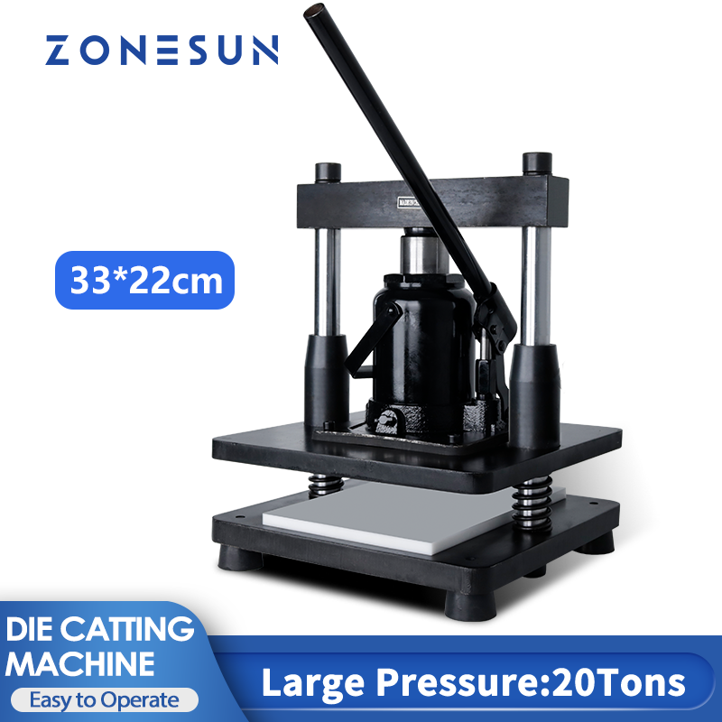 ZONESUN 20T Hydraulic Leather  - Die Cutting Machine review and price