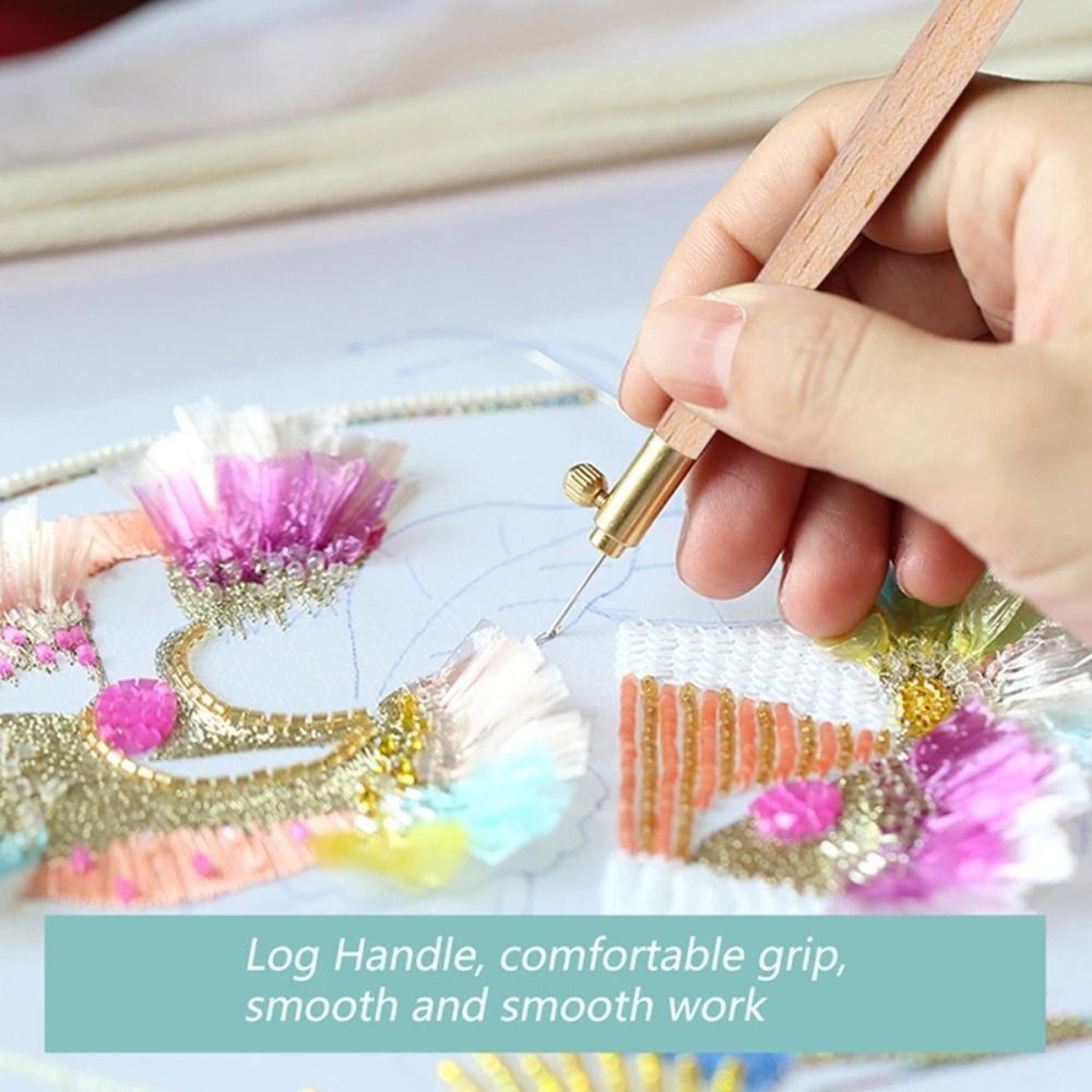 Wooden Handle Embroidery Needl - Commercial Embroidery Machine review and price