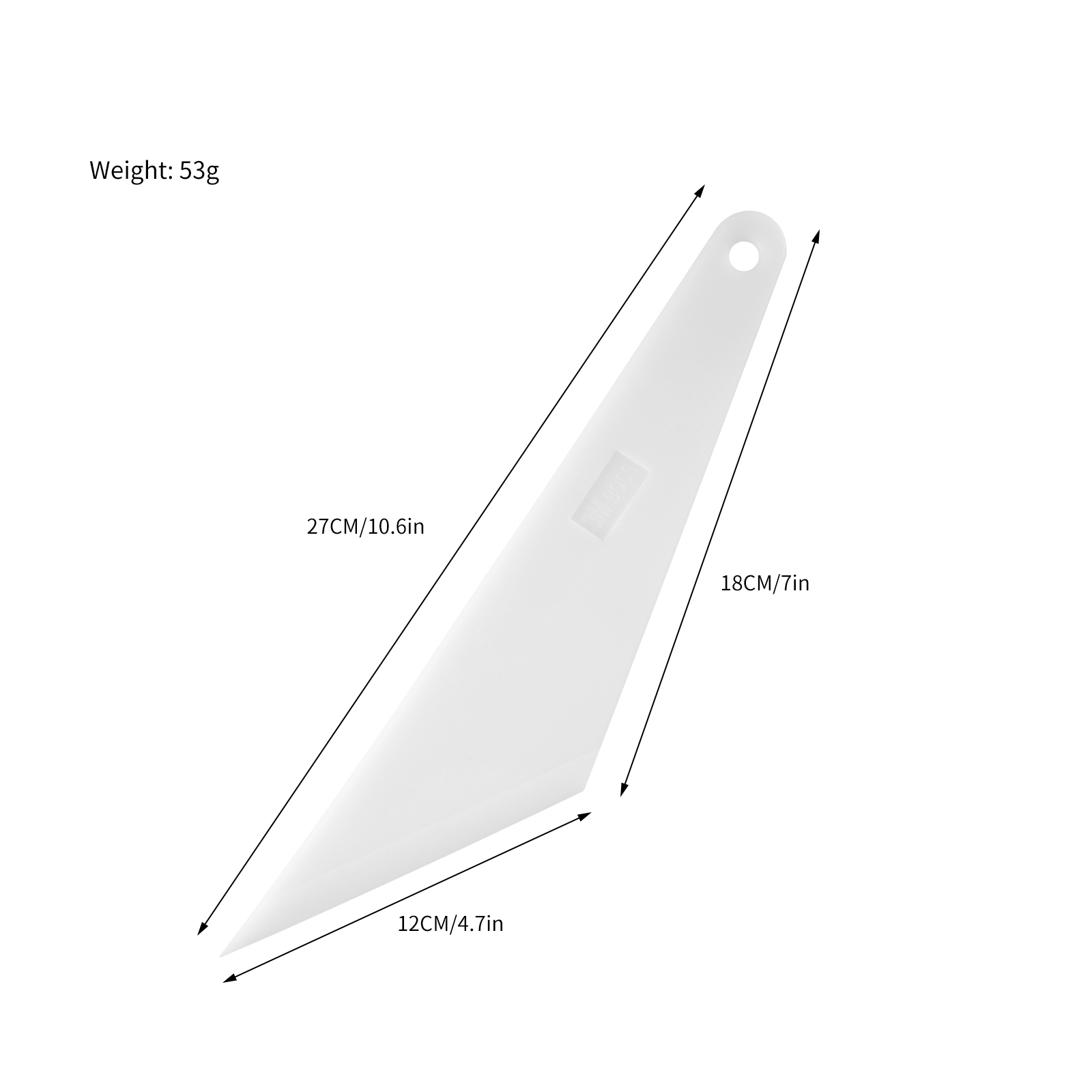 White Triangle Plastic Scraper - White Toner Transfer Paper review and price
