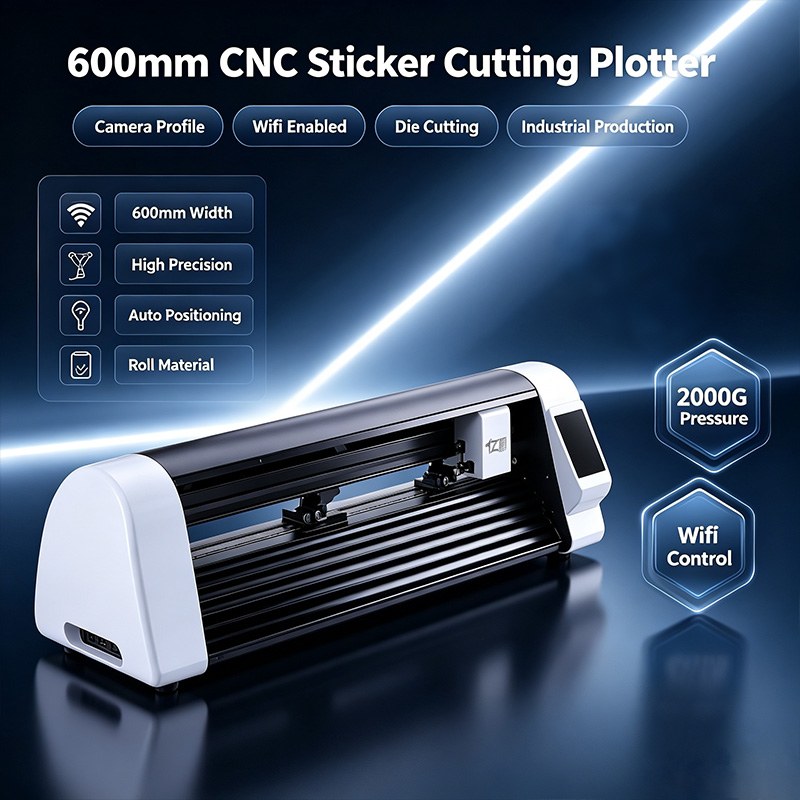 600mm CNC Laser Sticker Cuttin - Die Cutting Machine review and price