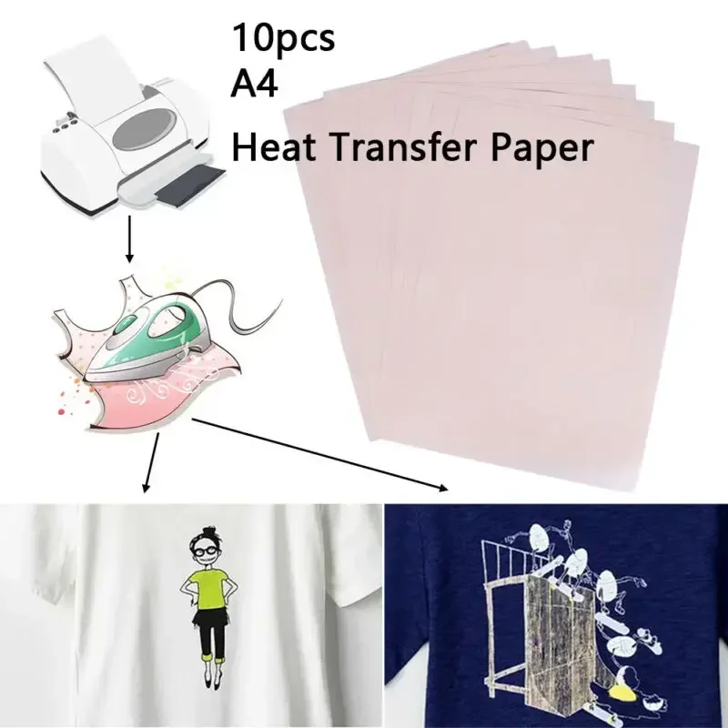 10pcs A4 Heat-Press Transfer P - White Toner Transfer Paper review and price